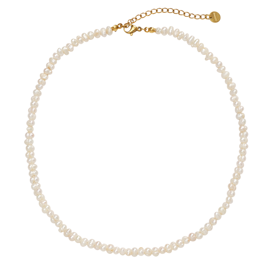Pearl Necklace (Gold)