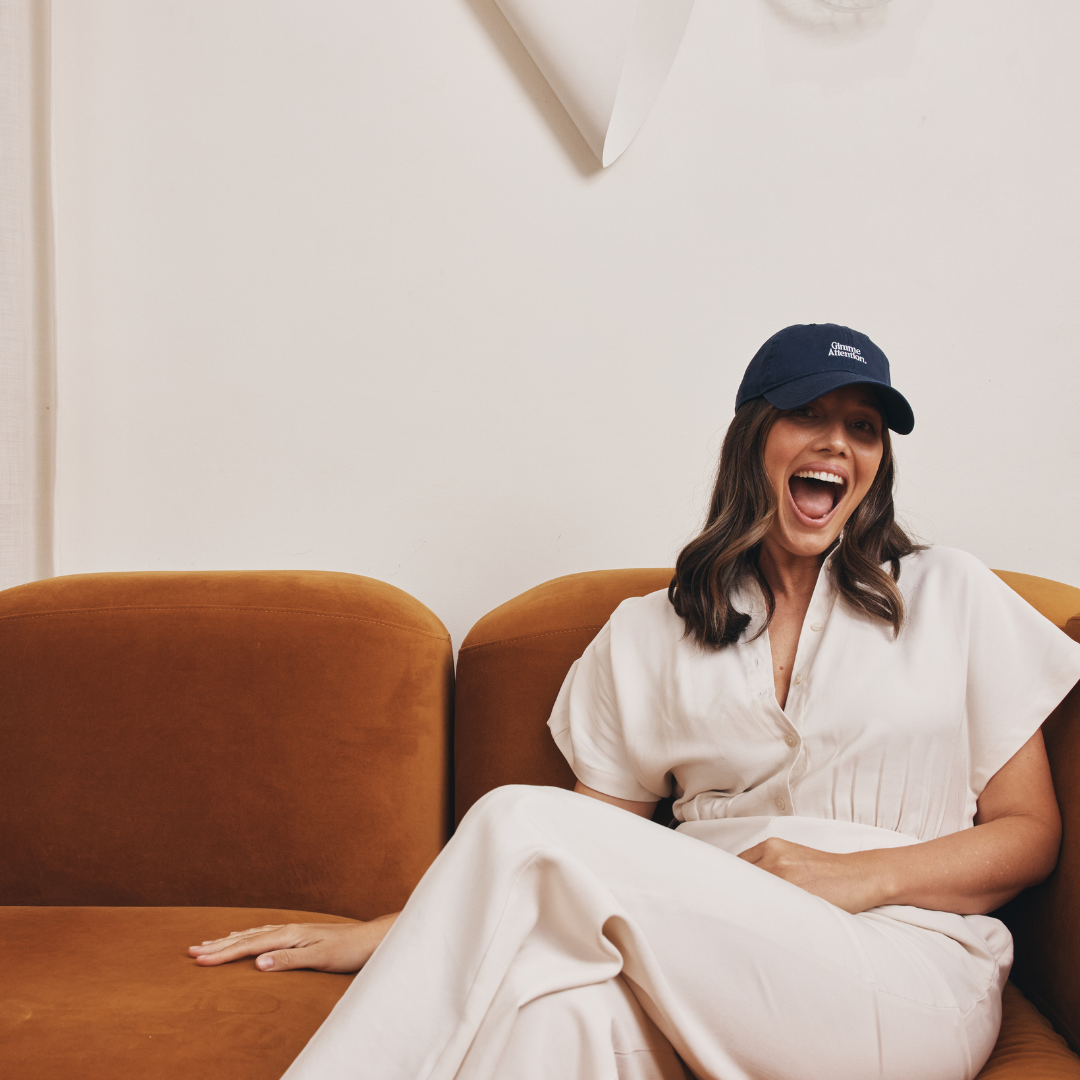 Gimme Attention Hat (Navy/White)