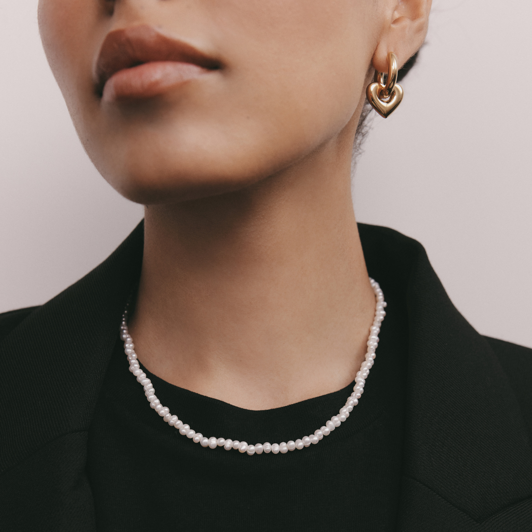 Pearl Necklace (Gold)