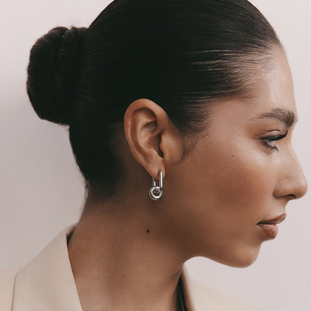 Donut Earring (Silver)