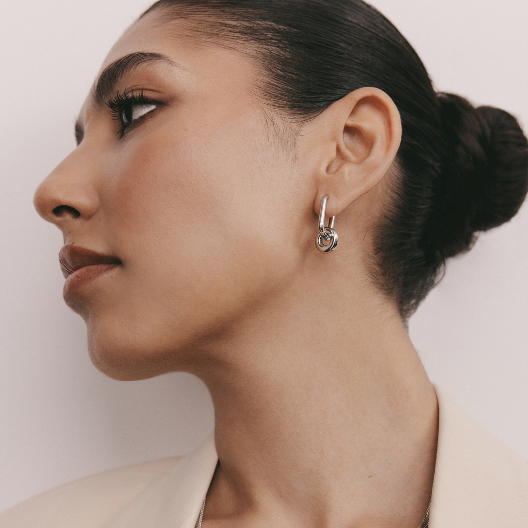 Donut Earring (Silver)