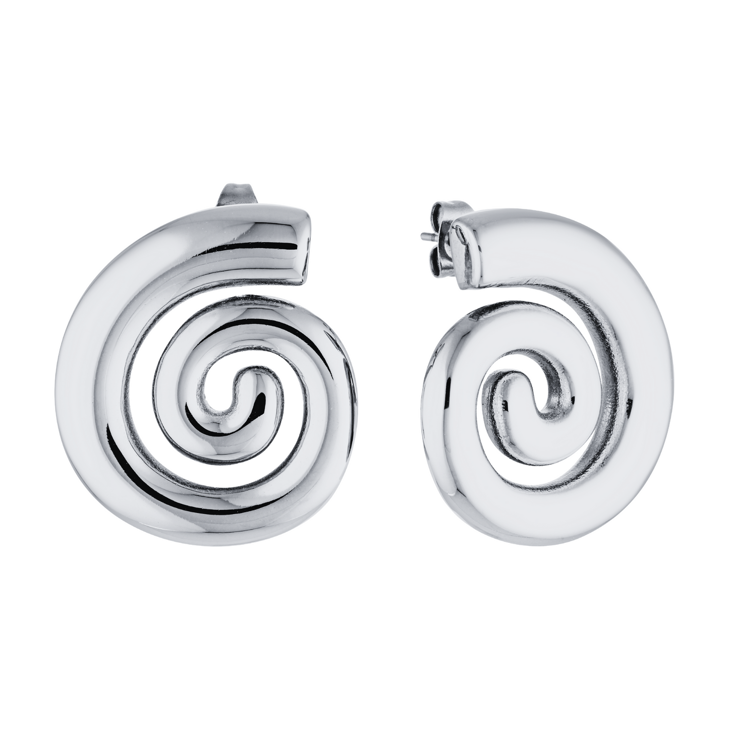 Georgia Swirl Earrings (Silver)