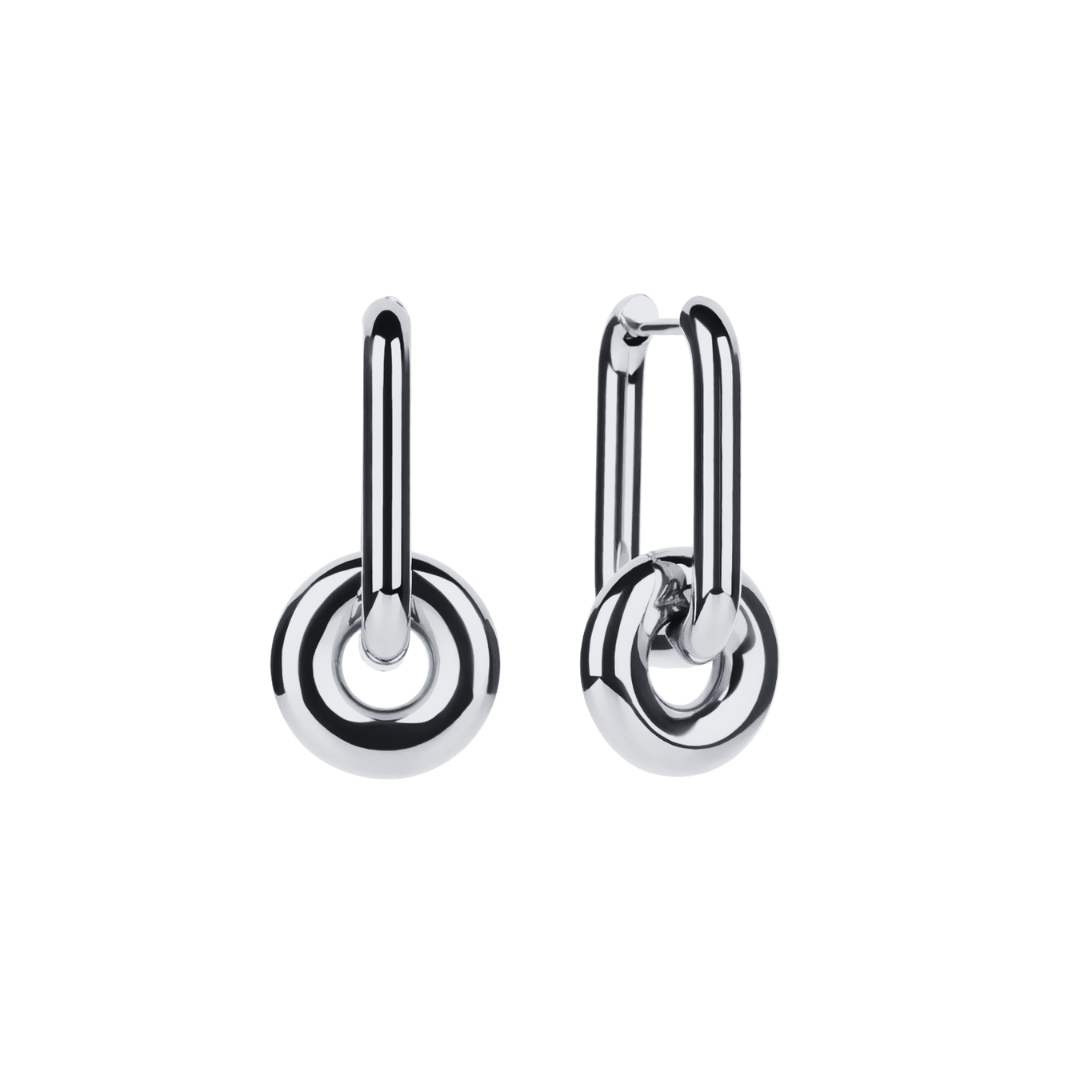 Donut Earring (Silver)