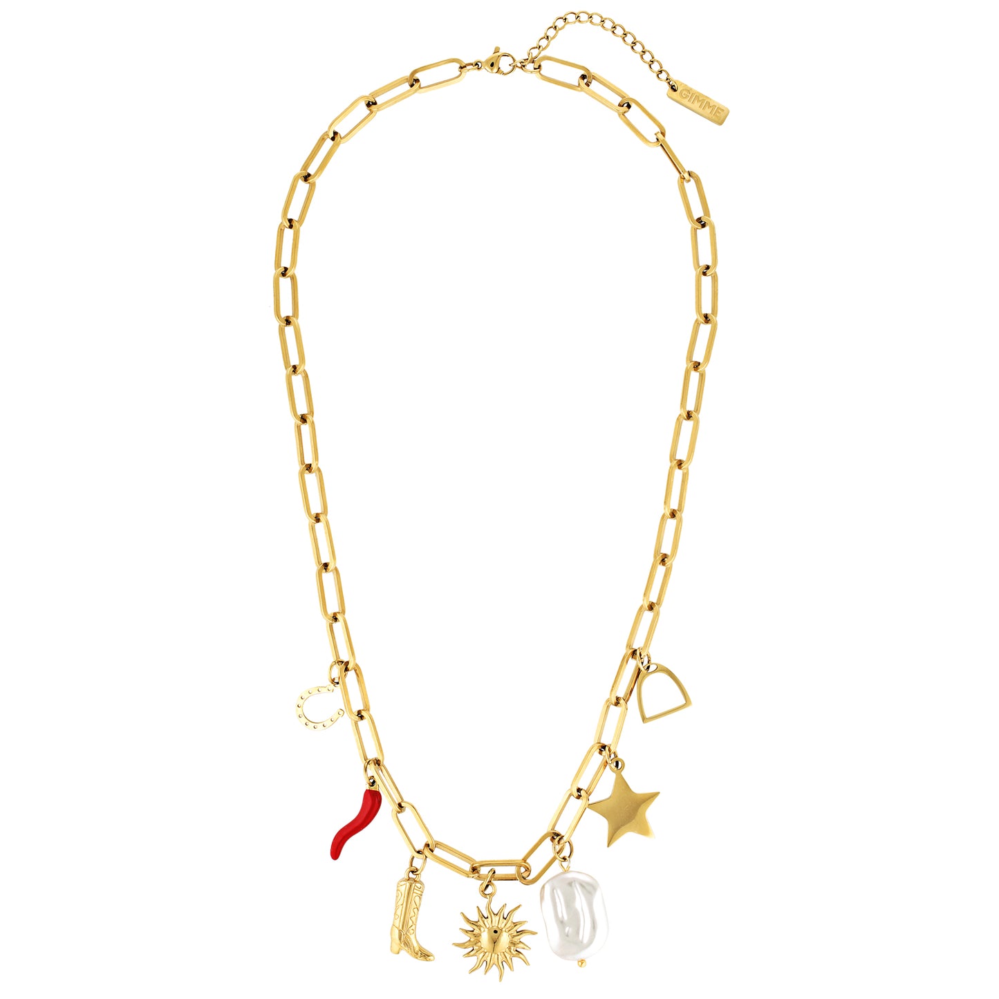 Western Charm Necklace by Lottie Rae (Gold)
