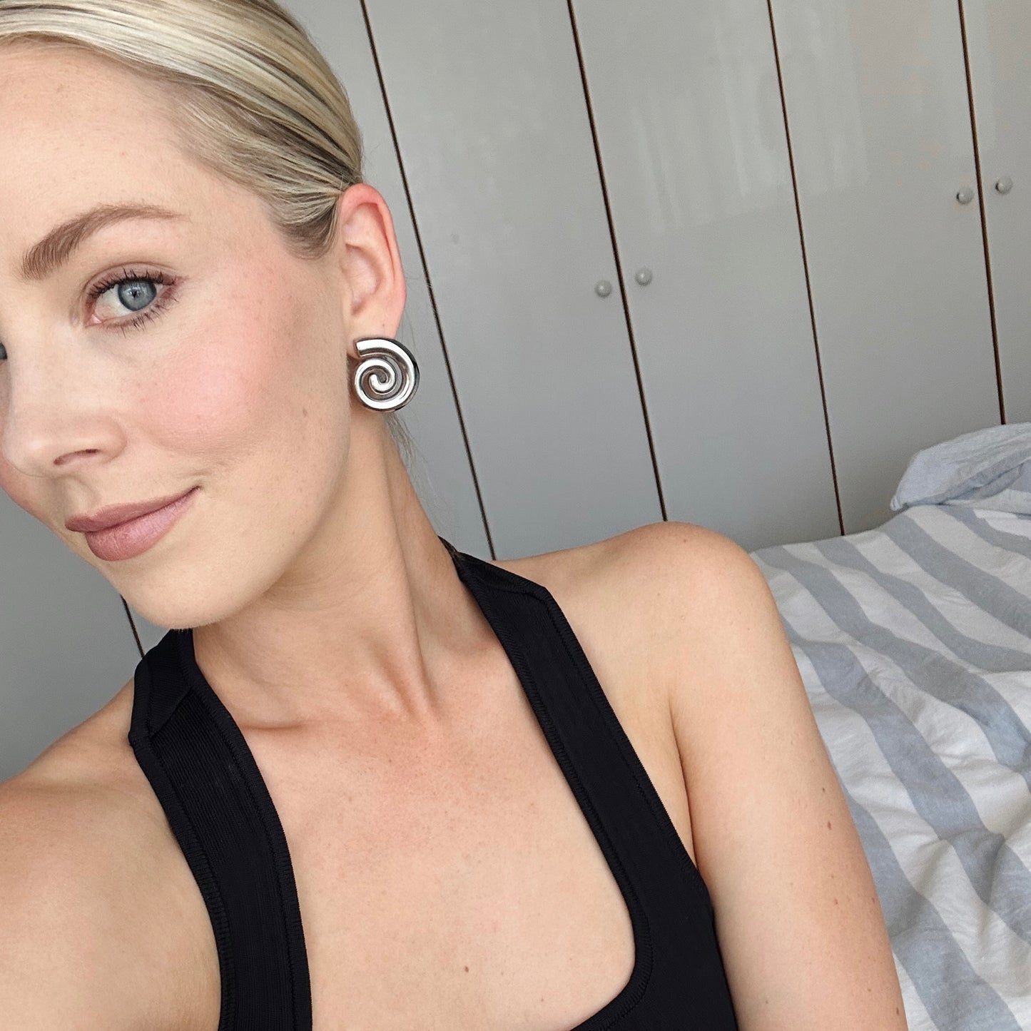 Georgia Swirl Earrings (Silver)
