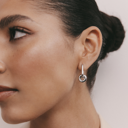 Donut Earring (Silver)