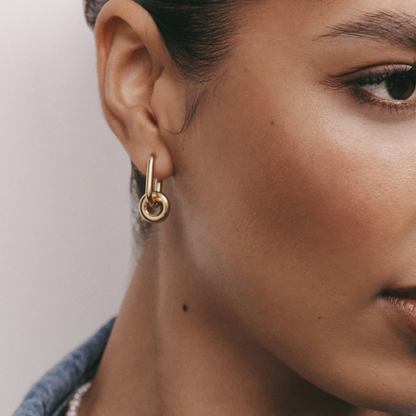 Donut Earring (Gold)