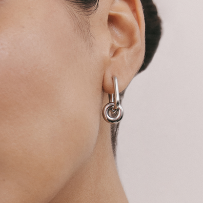 Donut Earring (Silver)