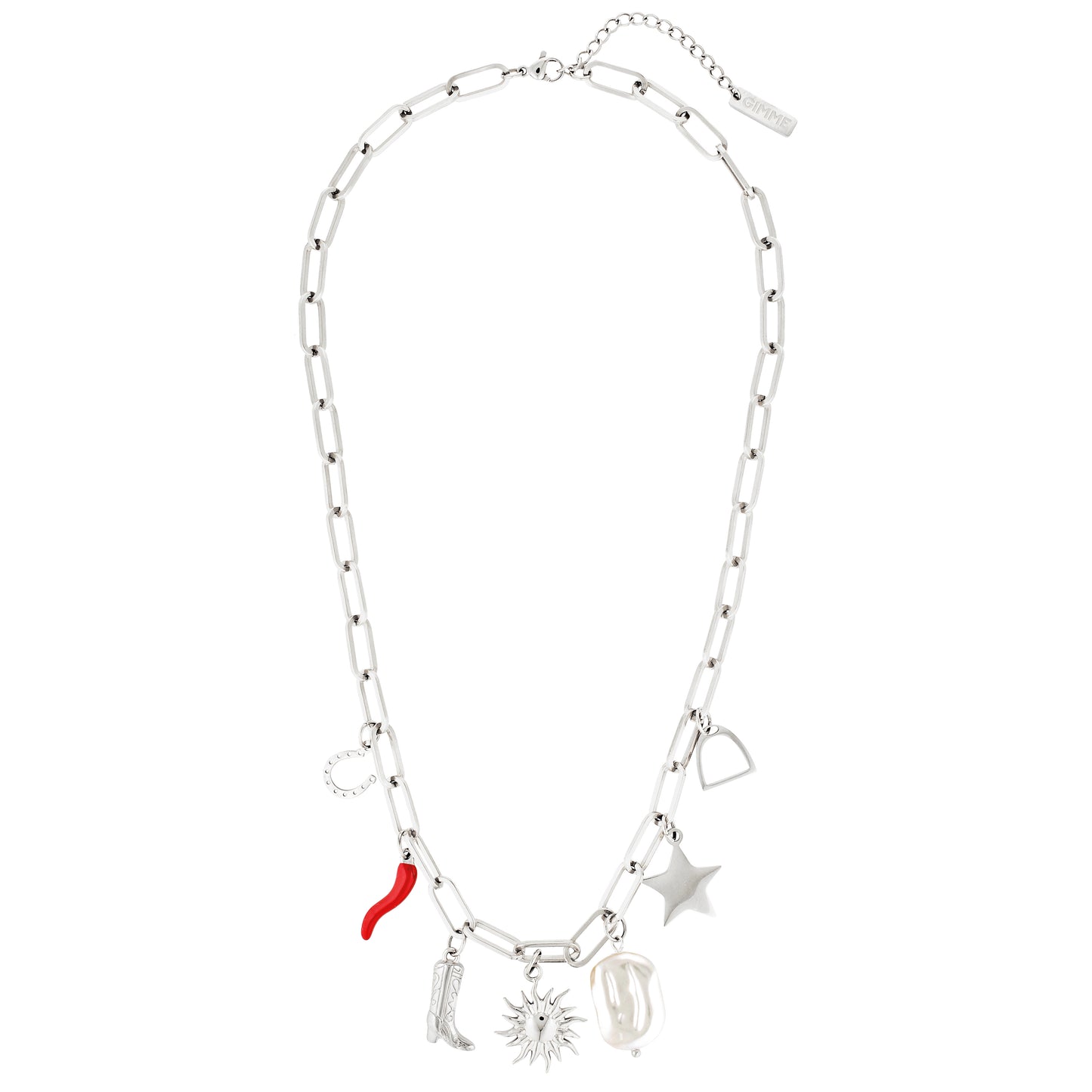 Western Charm Necklace by Lottie Rae (Silver)