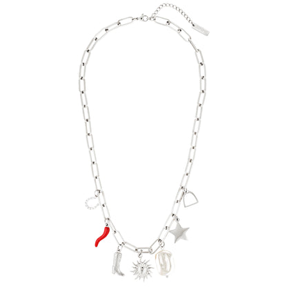 Western Charm Necklace by Lottie Rae (Silver)