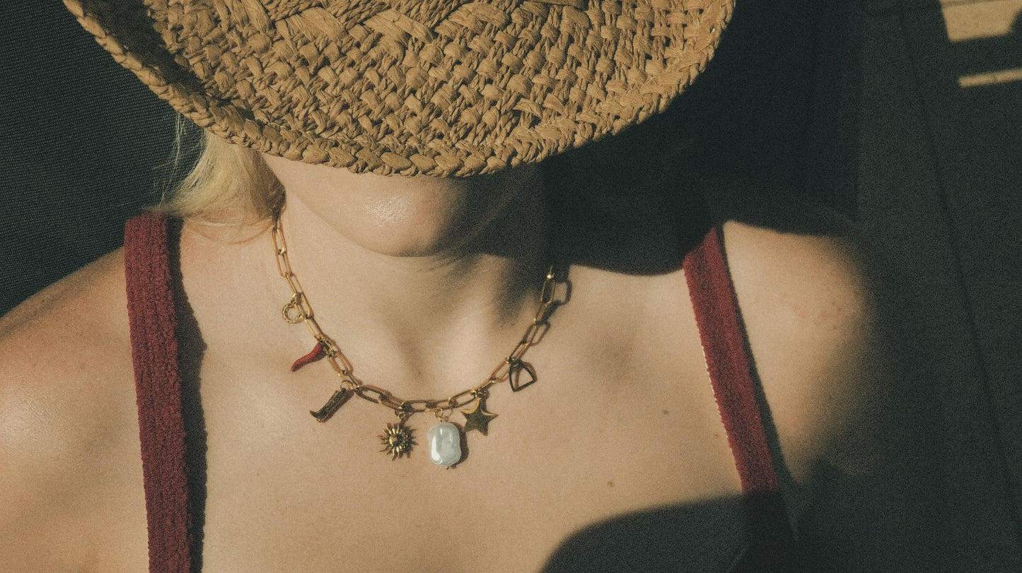 Western Charm Necklace by Lottie Rae (Silver)