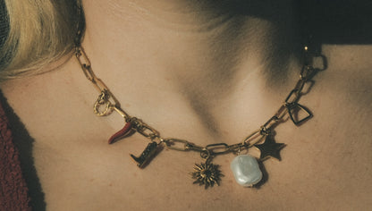 Western Charm Necklace by Lottie Rae (Silver)
