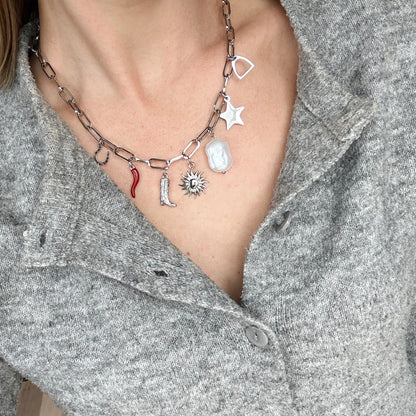 Western Charm Necklace by Lottie Rae (Silver)